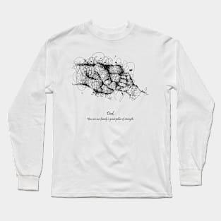 The great power of a Father Scribble Style Long Sleeve T-Shirt